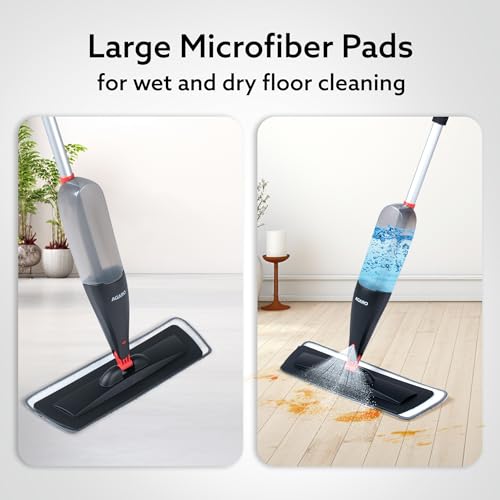 Image of AGARO Delite Spray Mop Refill Set, 2 Pcs, Microfiber Pads, for Tiles, Kitchen, Detachable Pad, Compatible with AGARO Delite Spray Mop