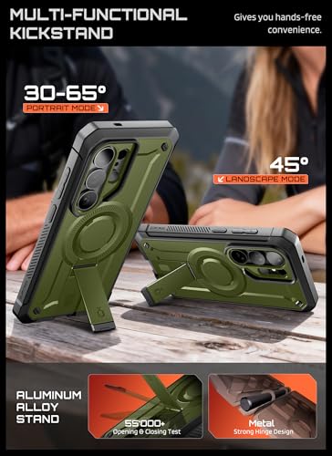 Image of SUPCASE for Samsung Galaxy S26 Ultra Case with Stand (UB Pro Mag), [2 Front Frames] [Compatible with MagSafe] [Built-in Screen Protector & Belt-Clip] Protective Phone Case for Galaxy S26 Ultra, Guldan