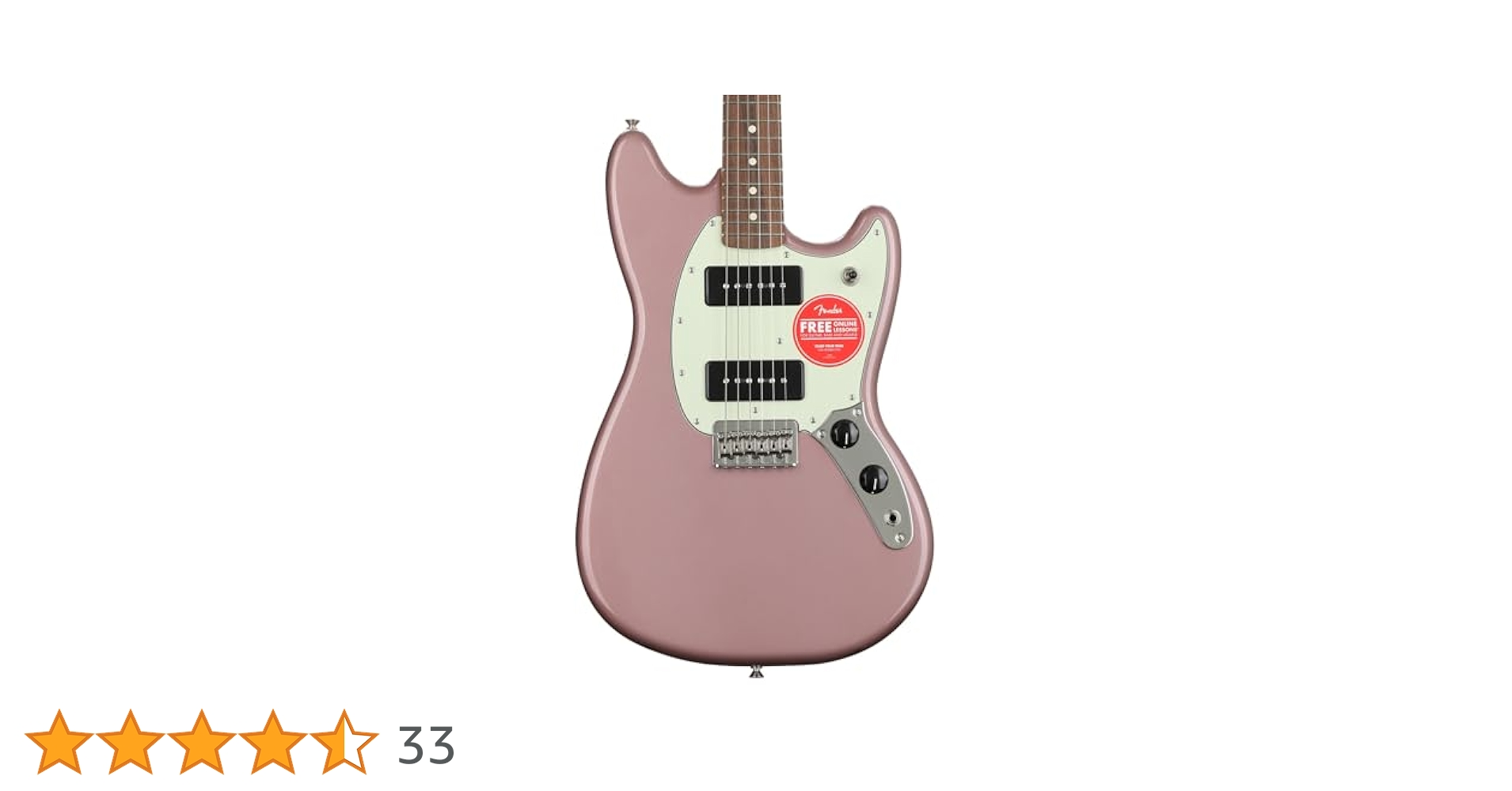 Fender Mustang 90 RW TOR Mexicoケース付き Amazon | Fender エレキギター Player Mustang® 90, Pau Ferro