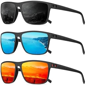 Polarized Sunglasses Men, Mens Sunglasses Polarized UV protection Lightweight Sun Glasses for Driving Fishing Golf