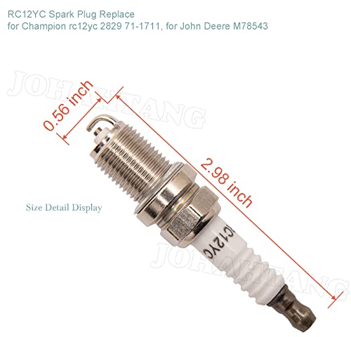 Johahtang Rc12Yc Spark Plug For Rc12Yc Compatible With Briggs & Stratton 491055 491055S 491055T 72347Gs 72347 805015 M78543 For Kohler 12 132 02, 12 132 02-S, 25 132 12-S (Pack Of 10) #TOP1
