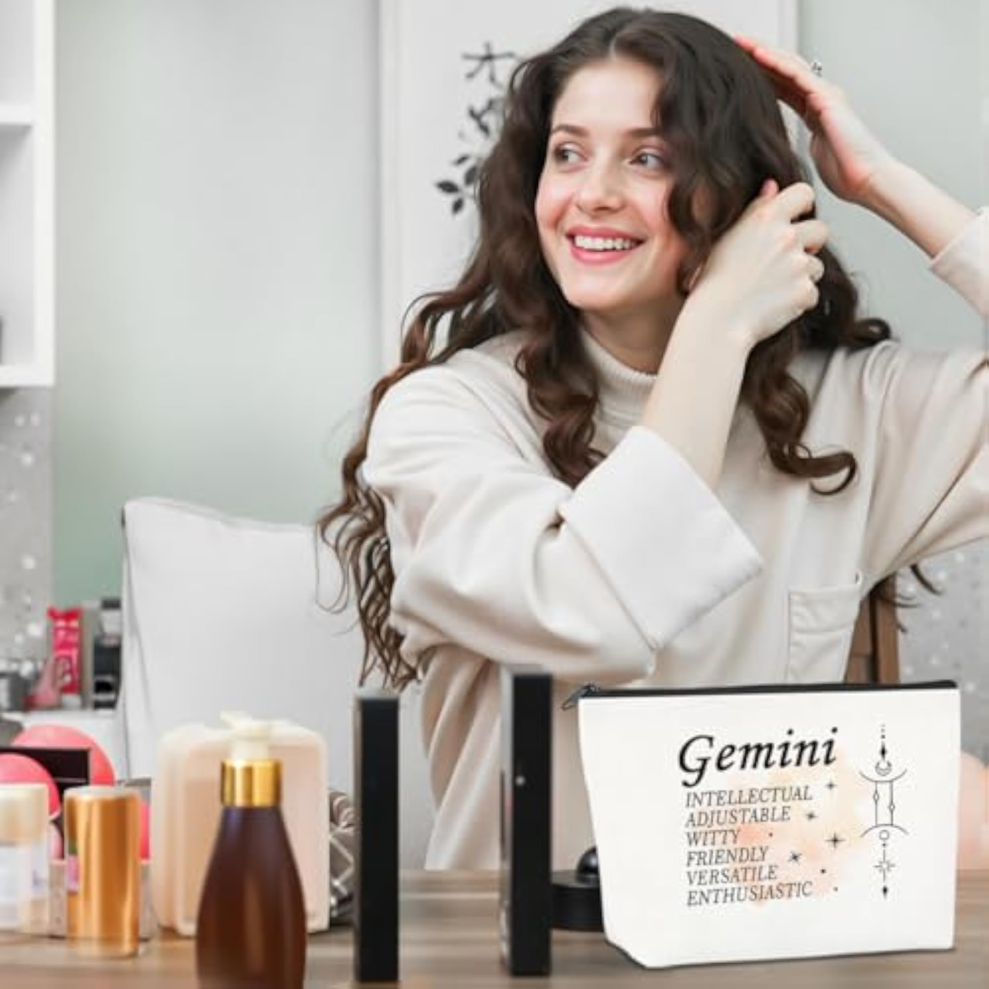 Gemini Makeup Bag for Astrology Lovers