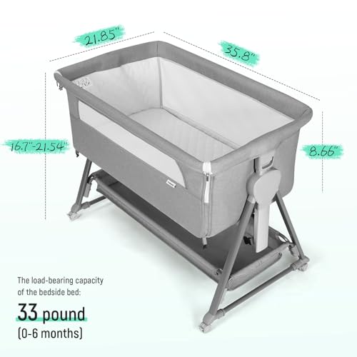 Cowiewie 7-Height Adjustable Bassinet