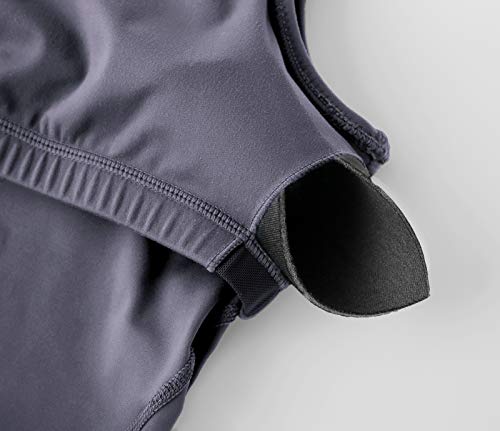 Image of THE GYM PEOPLE Womens' Sports Bra Longline Wirefree Padded with Medium Support