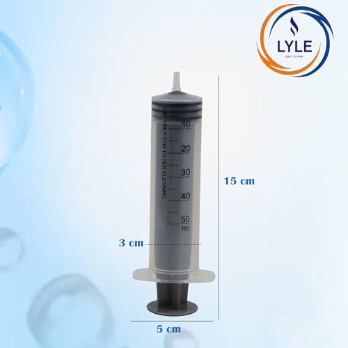 Image of Cleaning Syringe, Injection Compatible With Kent Gold, Kent Gold+, Kent Optima, Tata Swach Water Purifiers Uf Membrane (50Ml Syringe), Membrane Flushing, Maintenance Tool