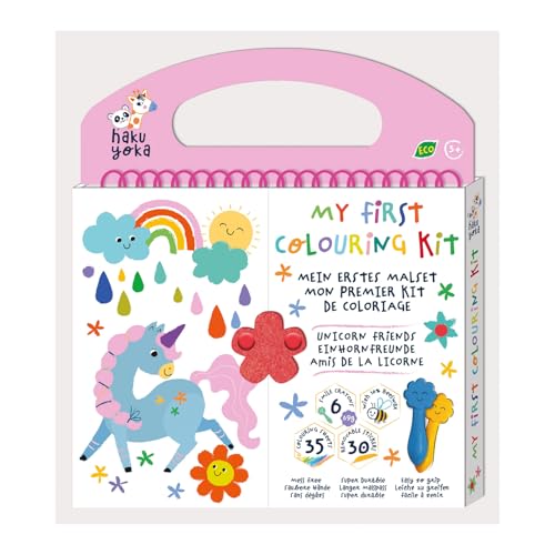 Haku Yoka Unicorn Friends My First Colouring Kit, 6920773330699