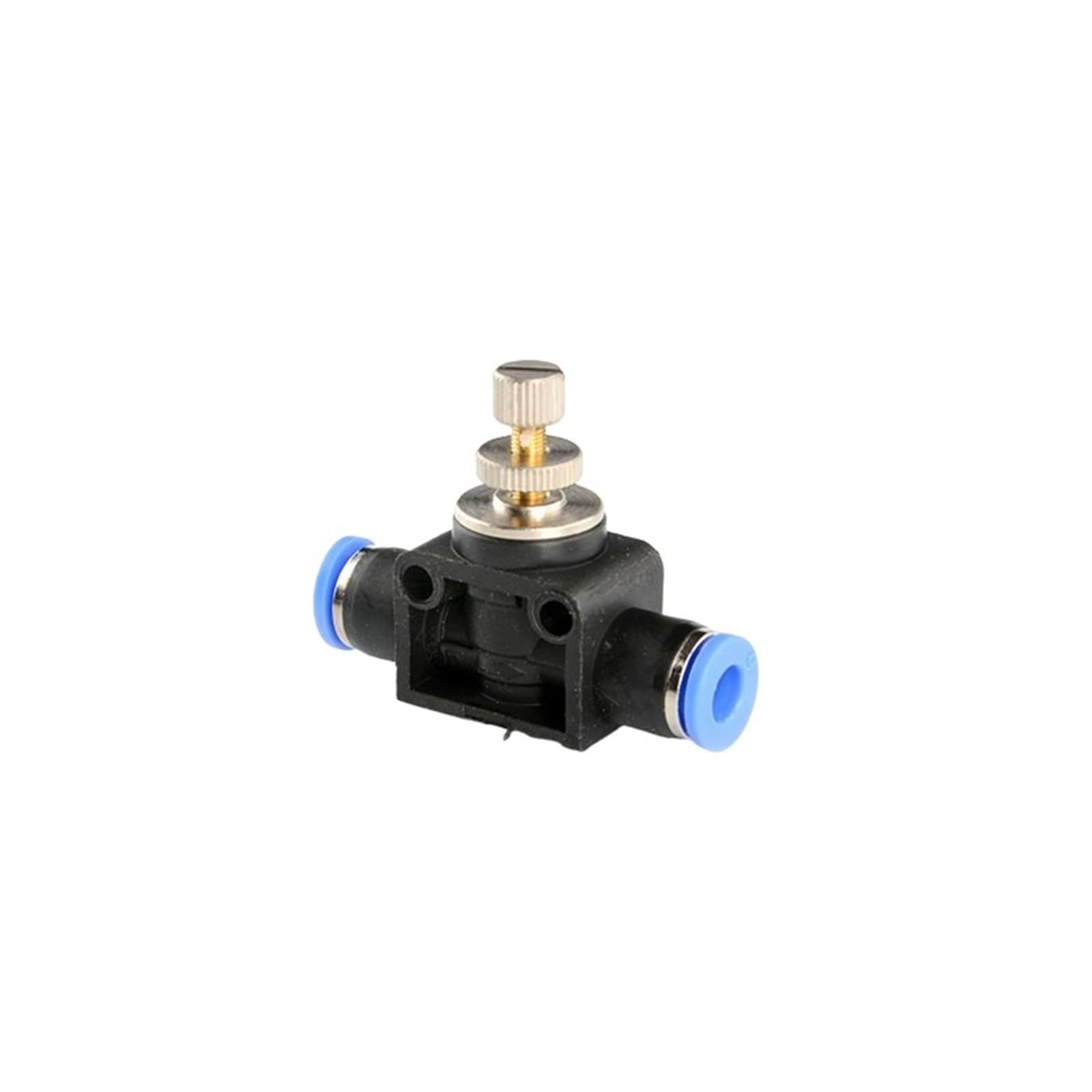 1 pieza de conector PA/SA, componentes manuales, unión de plástico, regulador recto, válvula de mariposa, tubería de empuje rápido, accesorios neumáticos(PA06 6mm)