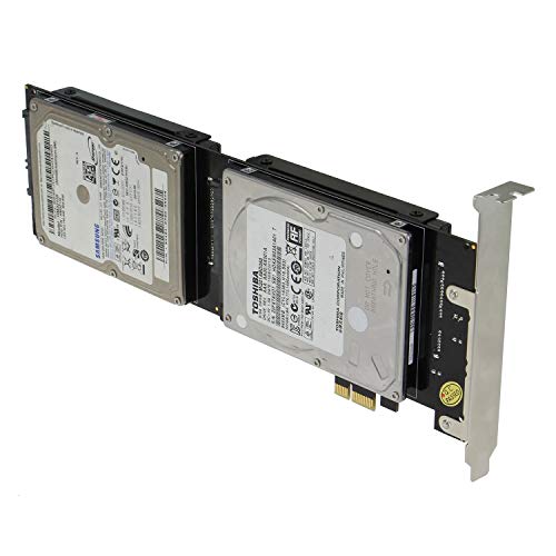 Carte contrôleur SSD PCI Express Quad SATA Sedna pour 4 disques 2.5