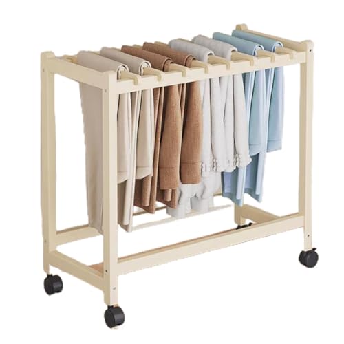 Portant à pantalons roulant pour placard encombré
