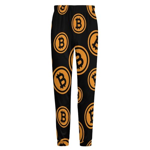 Bitcoin Mens Pajama Pants Lightweight Lounge Classic Long Pants Sleepwear Loungewear Elastic Waistband - Image 5