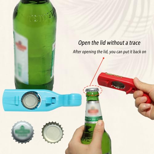4PCs Cap Gun Bottle Opener - Fun and Functional Novelty Beer Bottle Opener with Realistic Design, Gift for Beer Lovers, Parties, and Themed Events (Black-Red-Blue-Grey) by Yuoqin - Used condition - Image 6