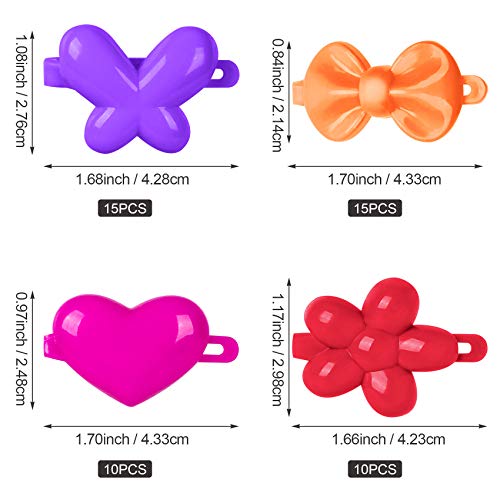 Oiiki 50 Pcs Girls Plastic Hair Barrettes thumb #3