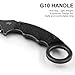 THRWCLUB Karambit Knife, Karambit Fixed Blade, Claw Knife, 420HC Steel Blade, G10 Handle, Utility for Outdoor Survival, Camping, Hiking With Kydex Sheath