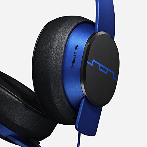 Sol Republic Master Tracks Casque Audio Arceau avec Microphone Bleu