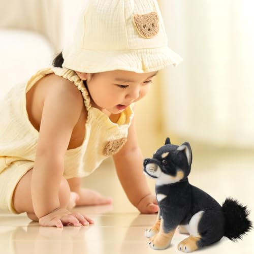 iSpchen Simulation Shiba Inu Kuscheltier, Corgi Plüschtiere Hund Stofftier Plüschkissen Spielzeug Umarmung Kissen Hund süßer Welpe weiches Plüschtier Hundepuppe Spielzeug Geschenke für Mädchen Jungen
