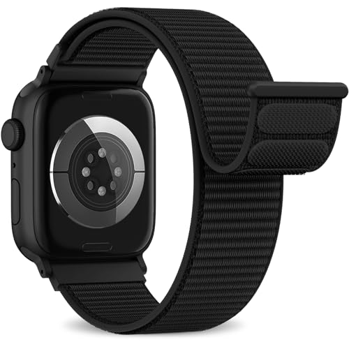 Higgs Nylon Band Compatible with Apple Watch 38-49mm Ultra 2 for Ladies and Men - Adjustable Sport Band for iWatch Series SE 10 9 8 7 6 5 4 3 2 1