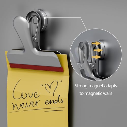 Image of Magnetic Chip Clips, Stainless Steel Chip Bag Clips with Strong Magnet and Silicone Cover, Heavy Duty Food Bag Clips for Kitchen Storage, 10 Pack Color Coded, 3 Inch