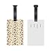 Gold Leopard Fashion Print Luggage Tags for Suitcases - Travel Essentials Suitcase Tags for Luggage, Cute Bag Tag Unique Baggage ID Label Tag