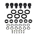 6 Sets Car Fuel Injector Rebuild Kit With O Rings Seals Filters Caps For 3.4 V6 M717 4G1597 1580561 FJ585 23250-62040 5VZFE