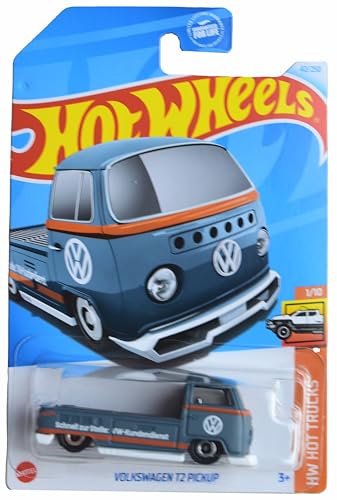 Hot Wheels Volkswagen T2 Pickup 1:64 Azul miniatura 1