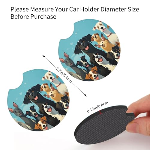Portavasos para Auto de Neopreno Antideslizante 2 Pzs miniatura 2