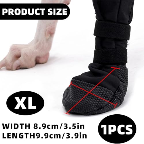Hundeschuhe Pfotenschutz Outdoor,Hundesocken Anti Rutsch Leckschutz Hunde Socken Dog Shoes Socks Paws Stop Licking,Schuhe Hundepfoten Innen und Draußen Haustierschuhe,für Pet Verletzung Recovery(XL)