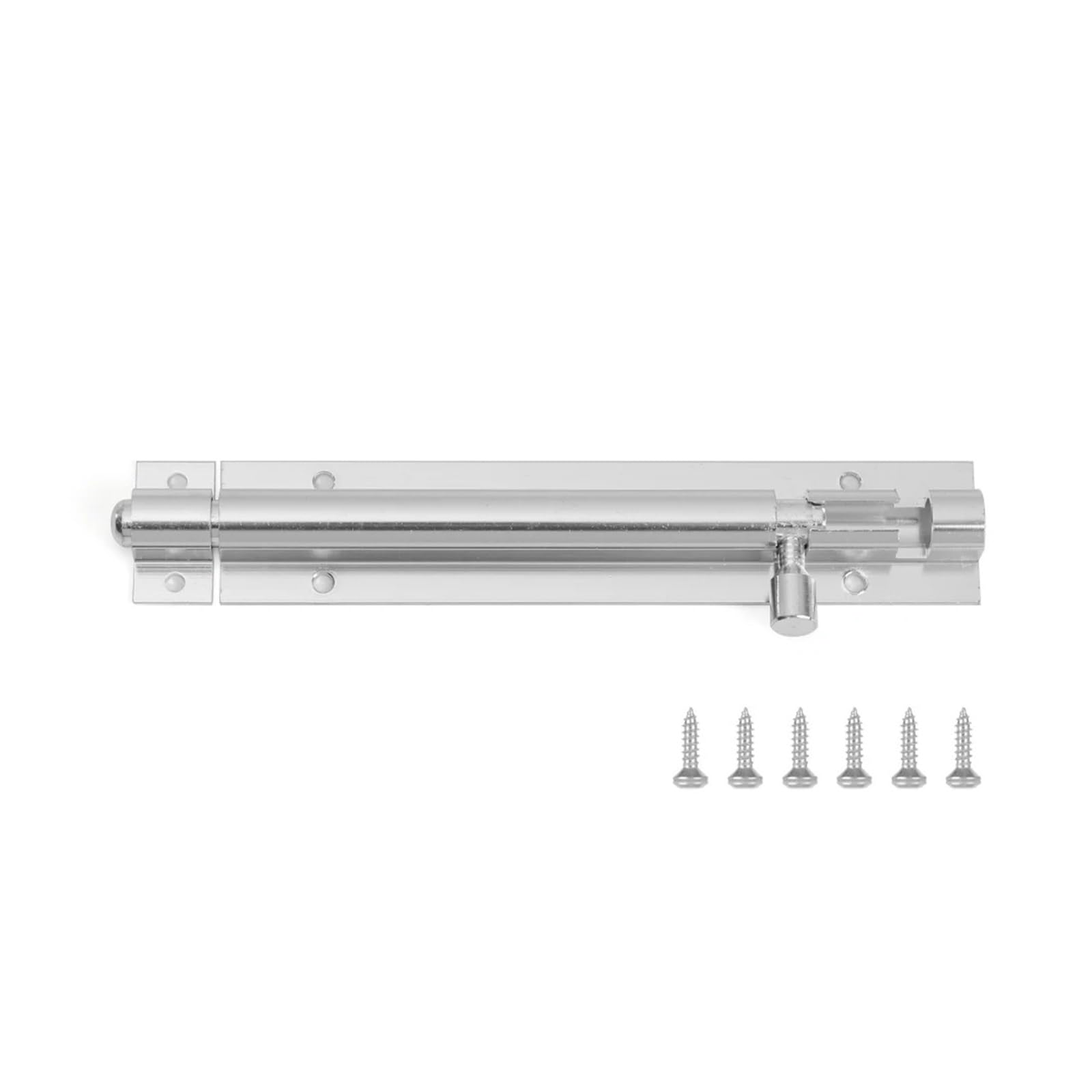 Door Lock Bolts， Door Bolt Locks Multicolor Aluminum Alloy 2-8inch(Silver,8inch)