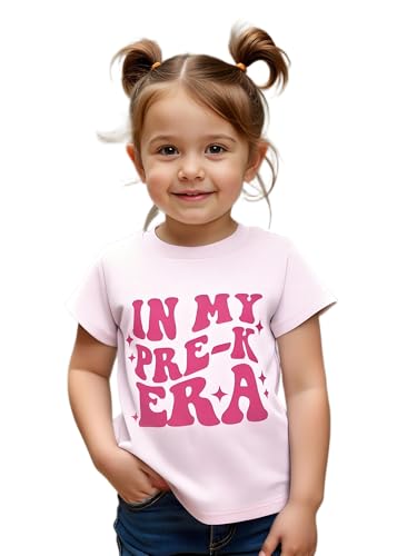 Image of Kids Girls First Day of School Shirt in My Pre-K /Kindergarten /First /Second /Third /Fourth /Fifth Grade Era T-Shirt