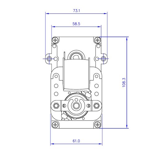 MOTORIDUTTORE PER STUFA A PELLET T14 5RPM PACCO 32MM 20NM 29W ANTIORARIO MELLOR