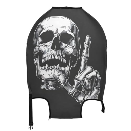 CHIFIGNO Skeleton Luggage Covers Protector Luggage Dust Cover with Concealed Zippers for 18-32 Inch Luggage S Fits 18-20 Inch2