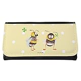 ❤ 100% MR. & MRS. PANDA - Damen Portemonnaie Hummeln mit Kleeblatt - Maße 185mm x 100mm x 30mm - Die erfolgreiche Marke Mr. & Mrs. Panda steht mit über 500.000 Fans auf den sozialen Medien und über 100.000 Bestellungen für besondere Qualität, Kundenservice und Einzigartigkeit.