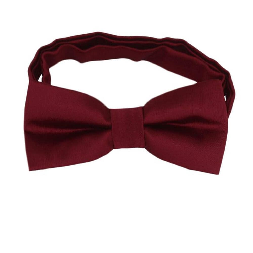Texture Ties Burgundy Red Boys Bow Tie