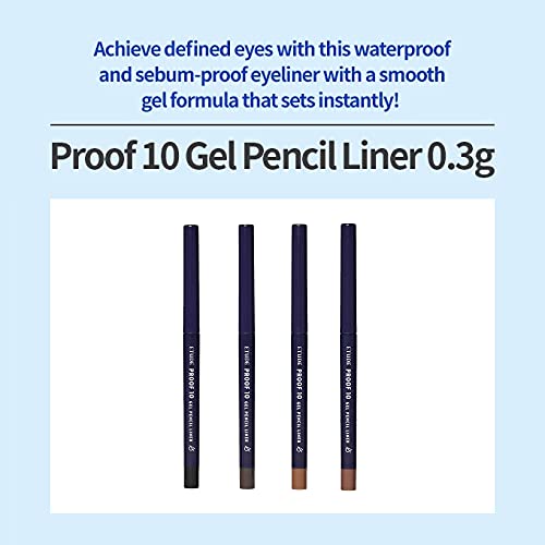 Delineador Gel ETUDE Proof 10 Lápiz Negro 0.011 Oz miniatura 3