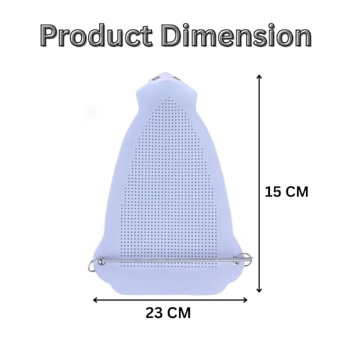 Image of Hian Teflon Iron Soleplate Cover for Steam & Dry Irons, Universal Fit Non-Stick Heat Resistant Iron Shoe Protector, Prevents Shine, Burns & Scorch Marks, Quick Install Iron Shoe Cover, Pack of 1