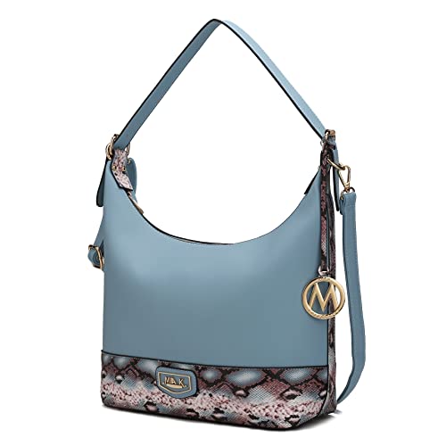 Image of MKF Collection Shoulder Bag for Women, Vegan Leather Hobo Fashion Handbag Messenger Purse by Mia K
