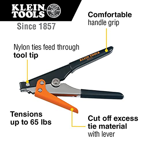 Klein Tools 86570 Tie Tensioning Tool, For Ties Rated At 120 To 250-Pound, Supplies Up To 65-Pound Of Tension, Handle Grips For Comfort #TOP1