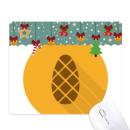 Tapis de Noël en caoutchouc orange, le cadeau idéal pour décorer un bureau
