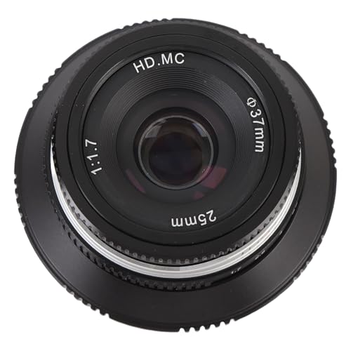 25mm F1.7 プライムレンズ マニュアルフォーカス 固定焦点距離 APS-C Zマウントカメラレンズ Z50 ZFC Z30 Z6I Z7II用 (黒)