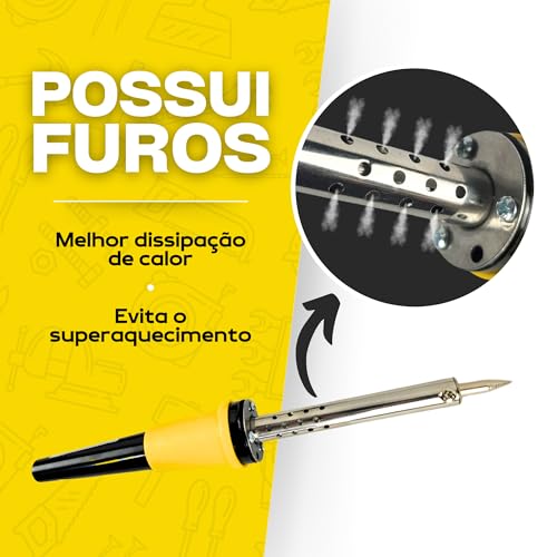 Ferro De Solda Profissional 127v 220v 60w Para Soldar Componentes elétrico Soldador (110V)