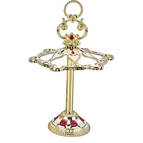 Taças de Vidro Chinês Com Flor Em Relevo Estilo retrô, Copos de Liga de Zinco para Festa, 6 Peças, B