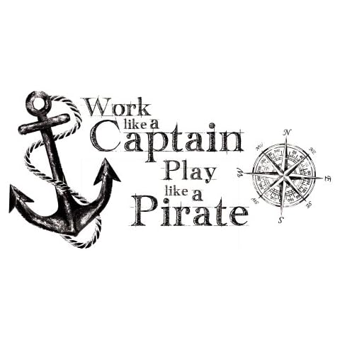 Jomoval RoomMates - Adhesivos Decorativos para la Pared (de Quita y pon) con Ancla y timón Cover