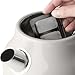 Haden Dorset 1.7 Liter Stainless Steel Electric Kettle, Hot Water Kettle with 360-Degree Base and Auto Shutoff, Ivory & Chrome