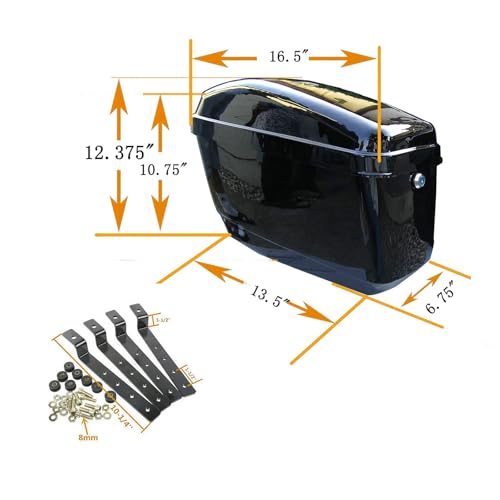 KUAFU Motorcycle Hard Saddlebags