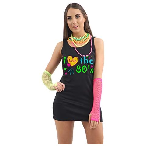 FNA Fashions I Love The 80s Long Vest Dress Cover