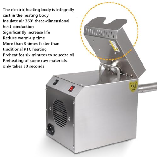 Expulsor automático comercial de prensa de óleo de porca fria/quente extrator de prensa de óleo elét