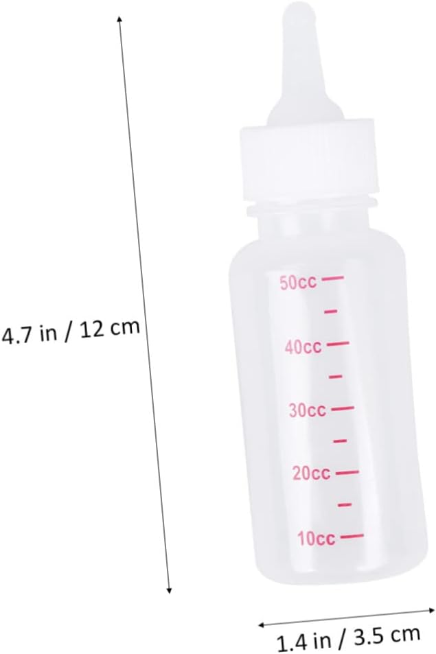 SUPVOX 1set Pet Nursing Bottle Set for Dogs and Cats Includes Replacement Nipples and Cleaning Brush for Kittens and Puppies Feeding