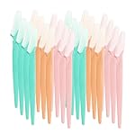 Dermaplaning Tool 24 Pcs Face Razors for Women and Men Eyebrow Razor with Cover Face Shaver Facial Hair Removal Eyebrow Trimmer