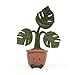 Jellycat Amuseables Potted Monstera Stuffed Toy, 17 inches - Plant Plush - Fun Décor & Gift