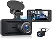 Oryzom Dashcam 4K Pro – Enregistrement Ultra HD avec caméras Avant/arrière, Caméra Voiture avec Capteur G and WDR, Vision Nocturne et Surveillance 24h/24(1080P + Allume-Cigare)+32gb