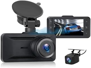 Oryzom Dashcam 4K Pro – Enregistrement Ultra HD avec caméras Avant/arrière, Caméra Voiture avec Capteur G and WDR, Vision Nocturne et Surveillance 24h/24(1080P + Allume-Cigare)+32gb